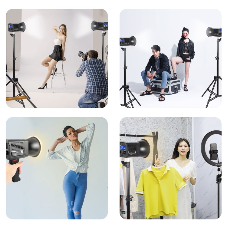 PULUZ 60W Studio Video Light 2500K-6500K Dual Color Temperature Professional Photography Fill Light (Black) - free shipping - PMC Jewellery - Order now!