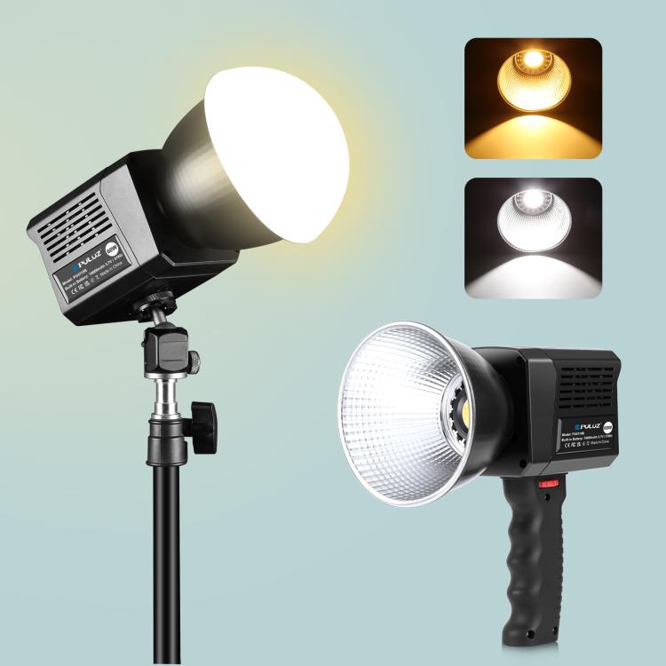 PULUZ 60W Studio Video Light 2500K-6500K Dual Color Temperature Professional Photography Fill Light (Black) - free shipping - PMC Jewellery - Order now!
