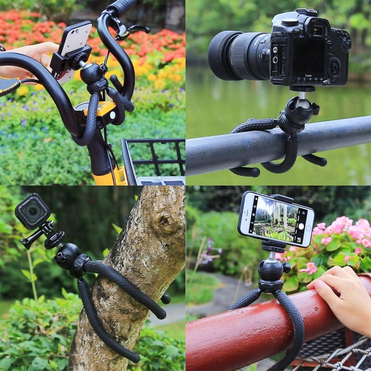 PULUZ Mini Octopus Flexible Tripod Holder with Ball Head for SLR Cameras, GoPro, Cellphone, Size: 25cmx4.5cm - Portable Mini Tripod by PULUZ | Online Shopping South Africa | PMC TechLife | Buy Now Pay Later Mobicred