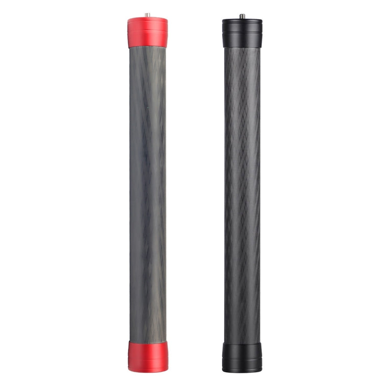 PULUZ Carbon Fiber Extension Monopod Pole Rod Extendable Stick for DJI / MOZA / Feiyu V2 / Zhiyun G5 / SPG Gimbal, Length: 35cm(Red)