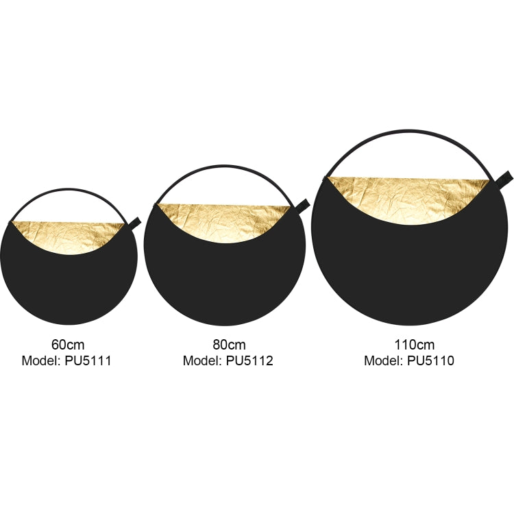 PULUZ 110cm 5 in 1 (Silver / Translucent / Gold / White / Black) Folding Photo Studio Reflector Board - by PULUZ | Online Shopping South Africa | PMC TechLife | Buy Now Pay Later Mobicred