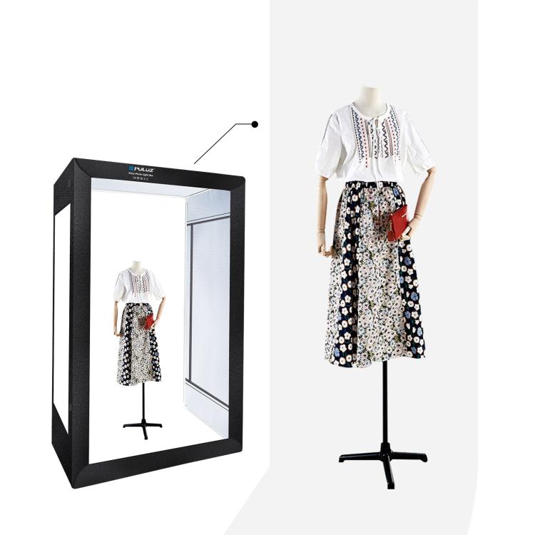 PULUZ 2m 240W 5500K Photo Light Studio Box Kit for Clothes / Adult Model Portrait(AU Plug)