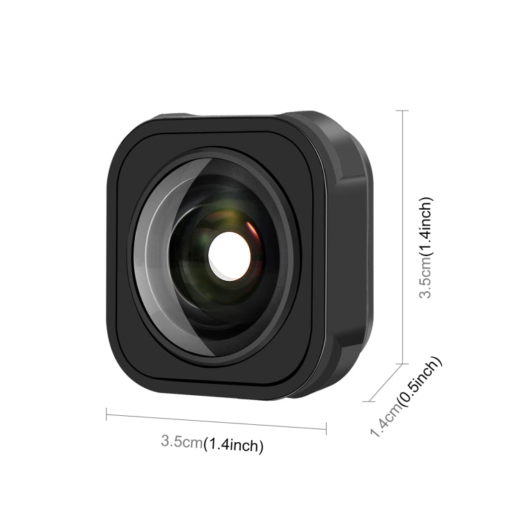 PULUZ Max Lens Mod Wide Angle Lens for GoPro Hero13 Black / Hero12 Black / Hero11 Black / HERO10 Black / HERO9 Black(Black)