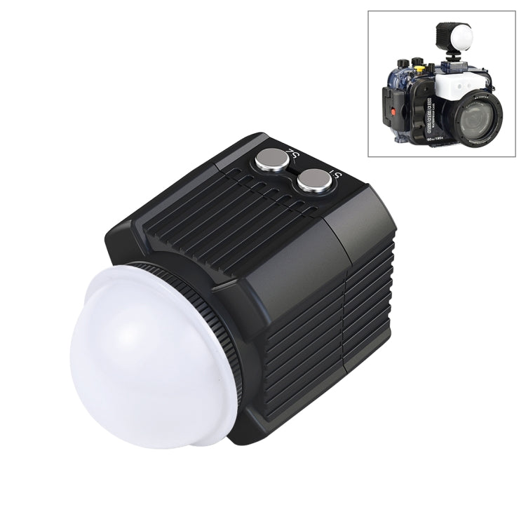 PULUZ 60m Underwater LED Photography Fill Light 7.4V/1100mAh Diving Light for GoPro, Insta360, DJI and Other Action Cameras(Black) - free shipping - PMC Jewellery - Order now!