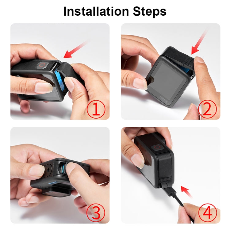 PULUZ Frame Expansion PA Cage with Side Interface Cover for GoPro HERO13 Black /12 Black /11 Black /10 Black /9 Black(Black) - Protective Frame by PULUZ | Online Shopping South Africa | PMC Jewellery | Buy Now Pay Later Mobicred