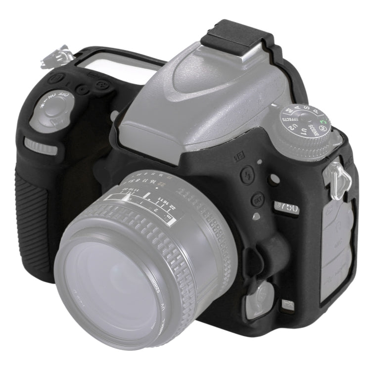 PULUZ Soft Silicone Protective Case for Nikon D750(Black) - free shipping - PMC Jewellery - Order now!