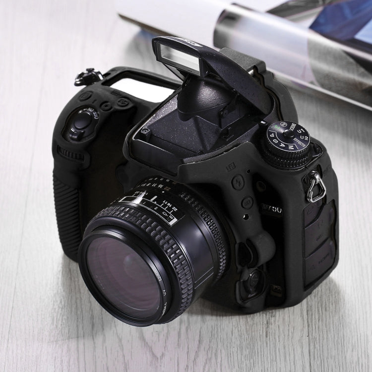 PULUZ Soft Silicone Protective Case for Nikon D750(Black) - free shipping - PMC Jewellery - Order now!