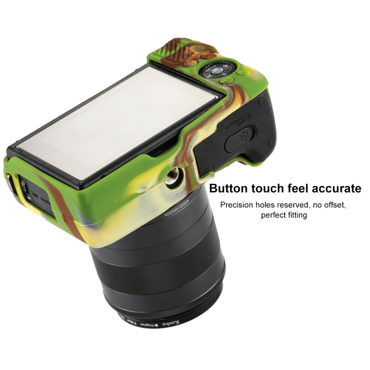 PULUZ Soft Silicone Protective Case for Canon EOS M3(Camouflage)