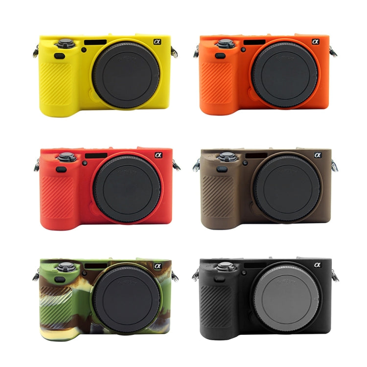 PULUZ Soft Silicone Protective Case for Sony ILCE-6500(Red)