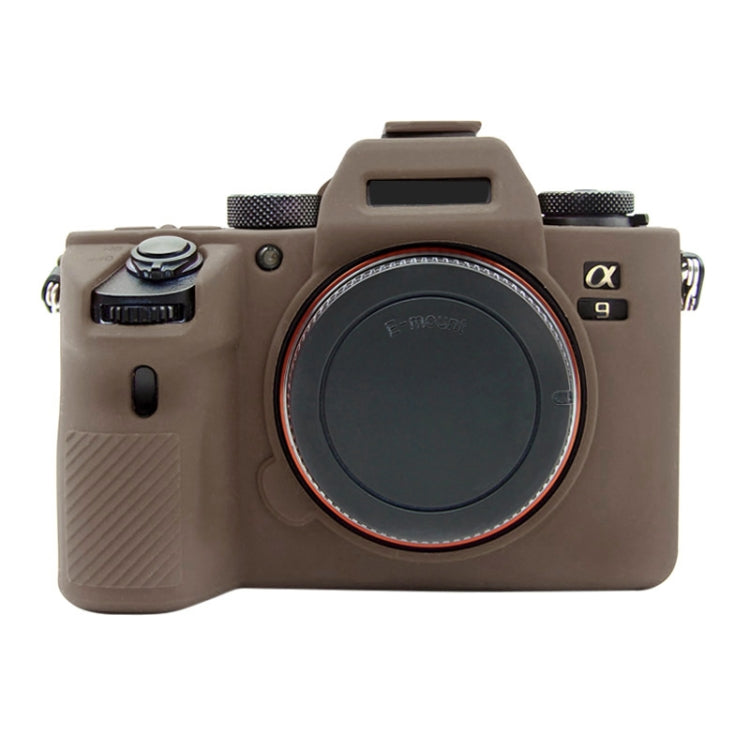 PULUZ Soft Silicone Protective Case for Sony A9 (ILCE-9) / A7 III/ A7R III(Coffee)