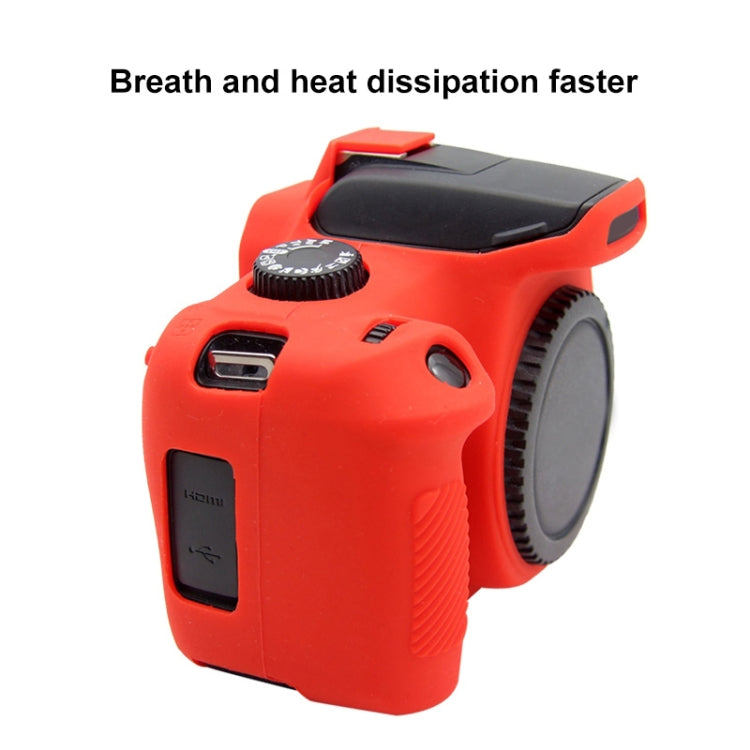 PULUZ Soft Silicone Protective Case for Canon EOS 3000D / 4000D(Red) - free shipping - PMC TechLife - Order now!