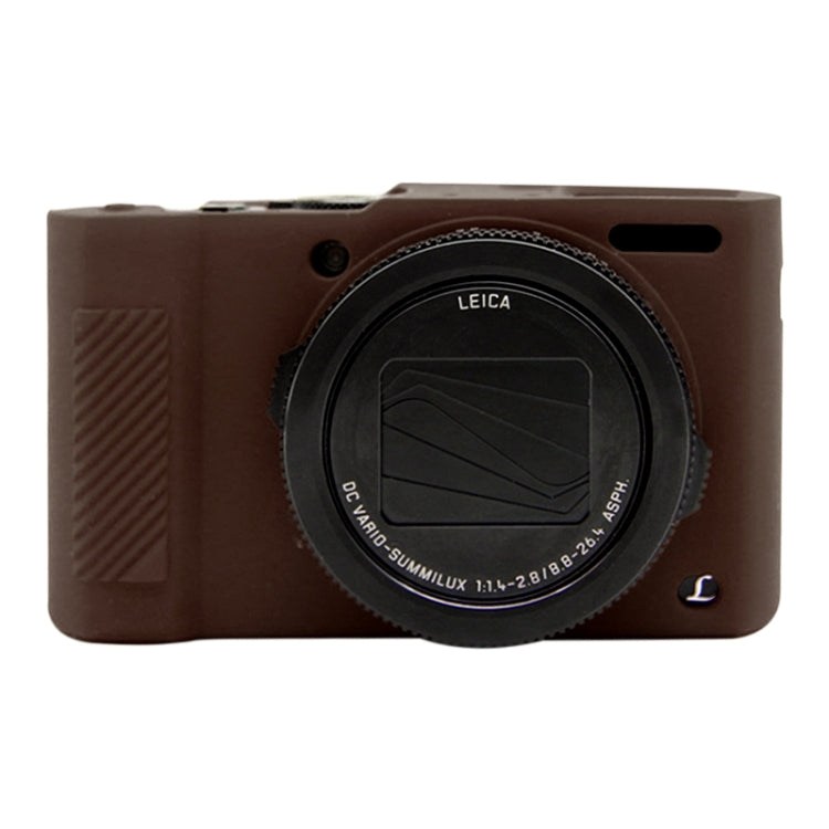 PULUZ Soft Silicone Protective Case for Panasonic Lumix LX10(Coffee)