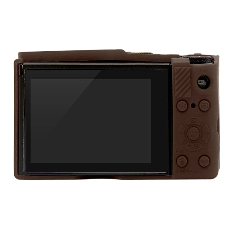 PULUZ Soft Silicone Protective Case for Panasonic Lumix LX10(Coffee)