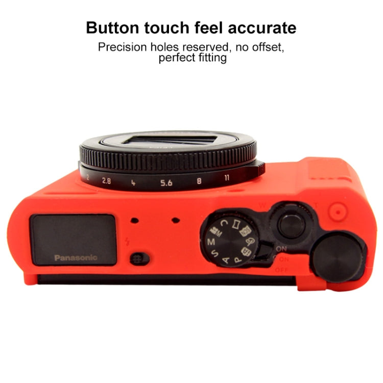 PULUZ Soft Silicone Protective Case for Panasonic Lumix LX10(Red)