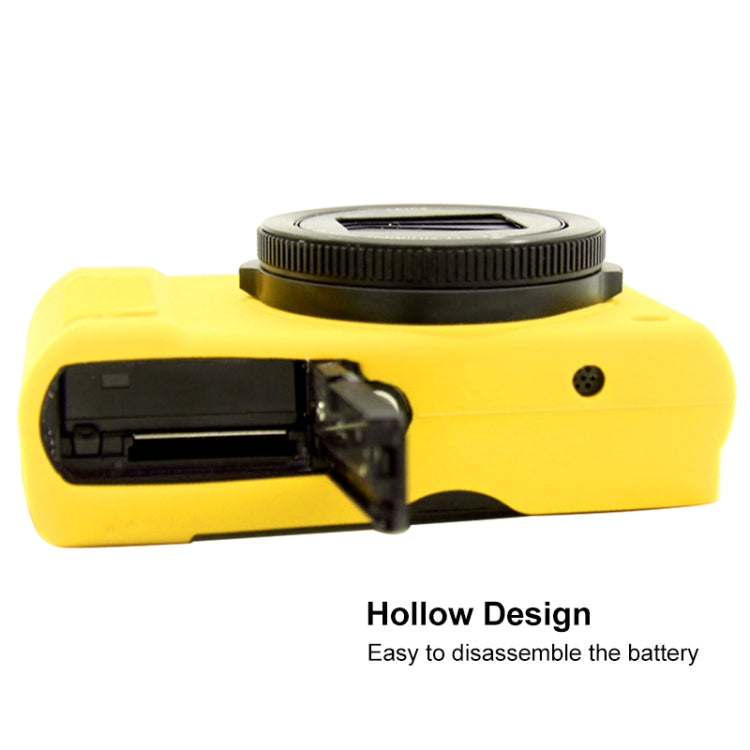 PULUZ Soft Silicone Protective Case for Panasonic Lumix LX10(Yellow) - Protective Case by PULUZ | Online Shopping South Africa | PMC TechLife | Buy Now Pay Later Mobicred