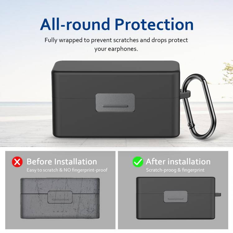 For DJI Mic 2 PULUZ Charging Case Silicone Scratch-proof Protective Cover (Black) - free shipping - PMC Jewellery - Order now!