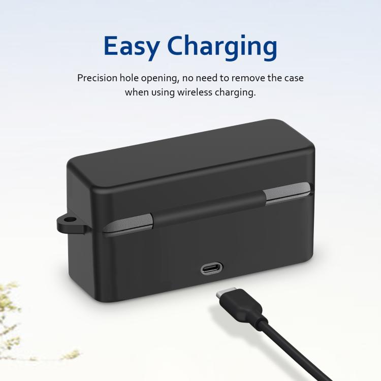 For DJI Mic 2 PULUZ Charging Case Silicone Scratch-proof Protective Cover (Black) - free shipping - PMC Jewellery - Order now!