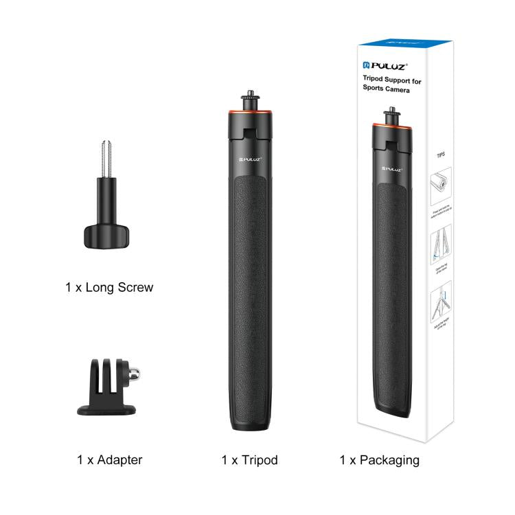 PULUZ 1.4m Action Camera Selfie Stick Tripod Vlog Live Streaming Holder (Black) - free shipping - PMC TechLife - Order now!
