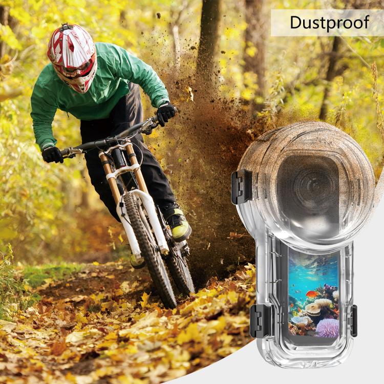 For Insta360 X5 PULUZ Quick Release 60m Waterproof Sealed Diving Case (Transparent) - free shipping - PMC Jewellery - Order now!