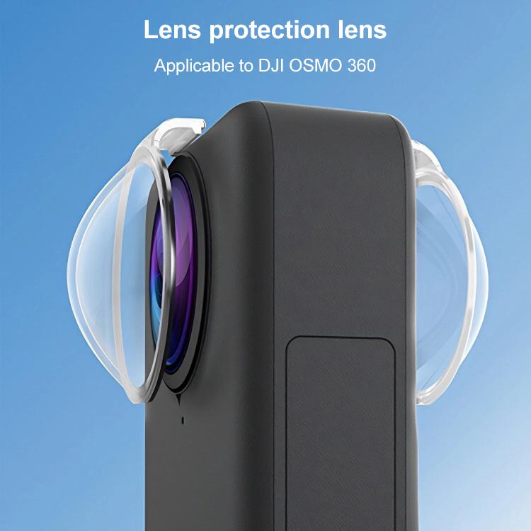 For DJI Osmo 360 PULUZ Lens Guard PC Protective Cover (Transparent) - free shipping - PMC Jewellery - Order now!