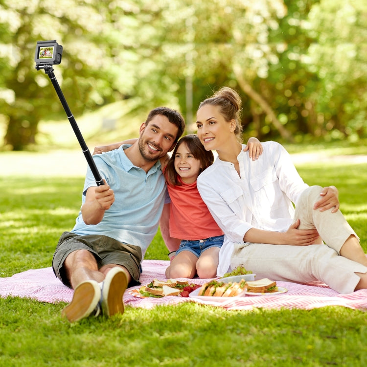 PULUZ 70cm Metal Selfie Stick Monopod with Invisible Adapter Base & Screw for Insta360 One RS / X2 / X3 / DJI Osmo 360