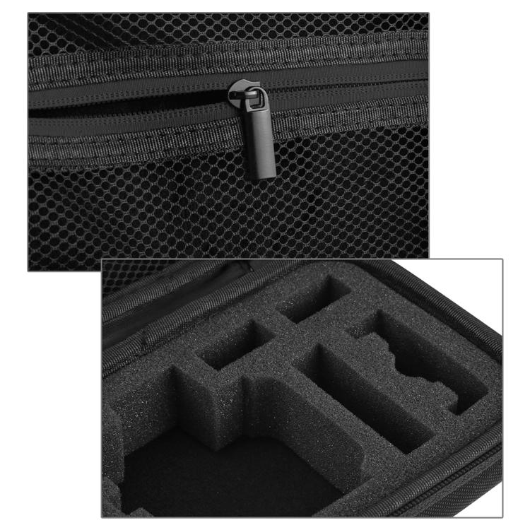 PULUZ Water-resistant Carrying and Travel Case for GoPro, DJI Osmo Action and other Sport Cameras Accessories, Small Size: 16cm x 12cm x 7cm(Black)