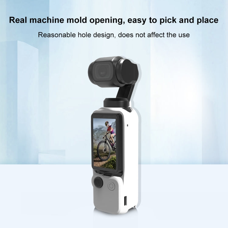For DJI OSMO Pocket 3 PULUZ 3 in 1 Silicone Cover Case Set (White)