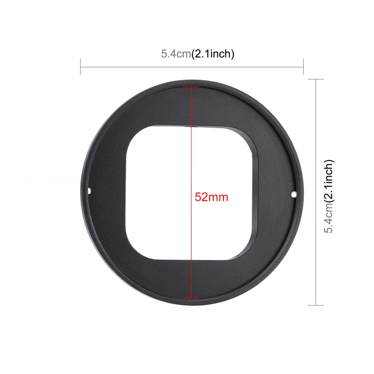 For GoPro HERO12 Black /11 Black /11 Black Mini /10 Black /9 Black PULUZ 52mm UV ND2-400 Filter with Adapter Ring(Black) - free shipping - PMC Jewellery - Order now!