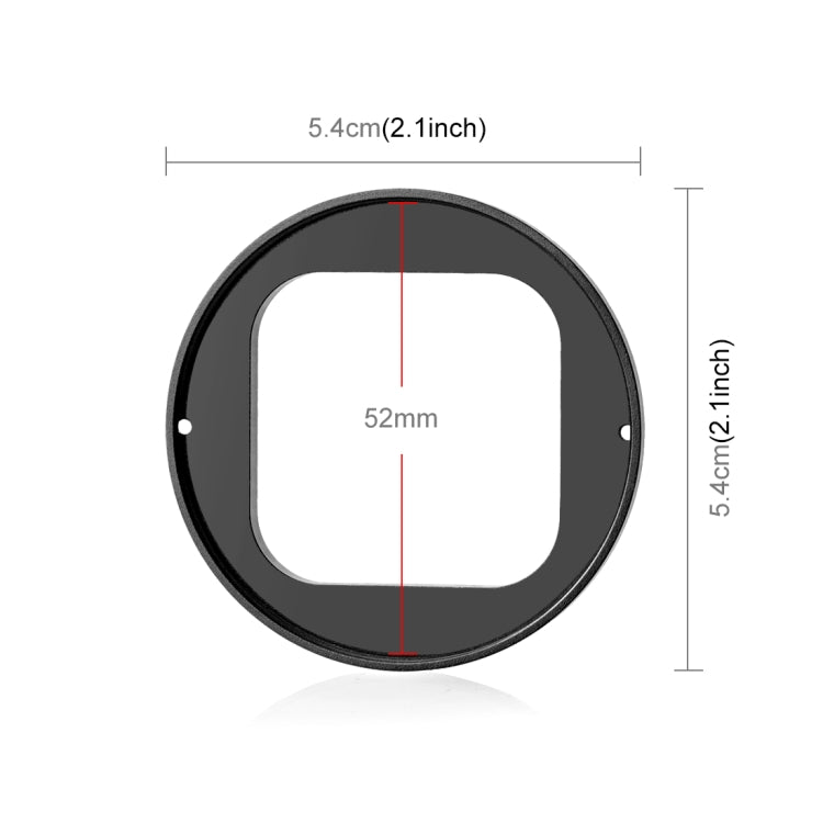 For Insta360 Ace Pro PULUZ 52mm UV Lens Filter Adapter Ring with Lens Cover (Black) - free shipping - PMC Jewellery - Order now!