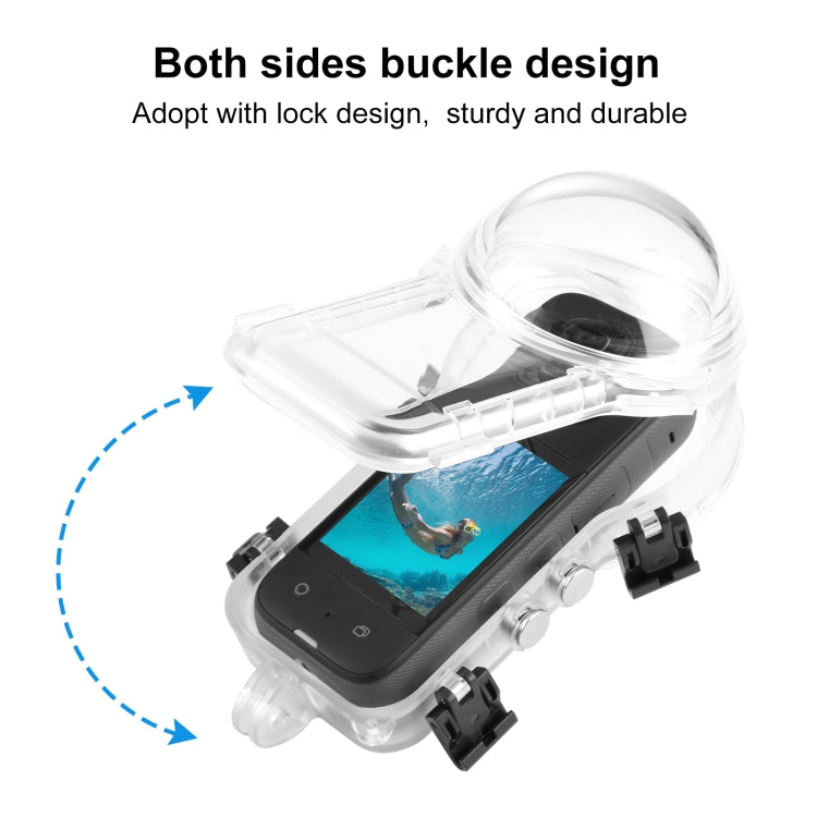 For Insta360 X4 PULUZ 50m Water-resistant Sealed Diving Case (Transparent)