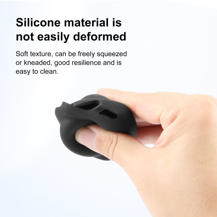 For Insta360 X4 / X5 PULUZ Silicone Protective Lens Cover (Black)