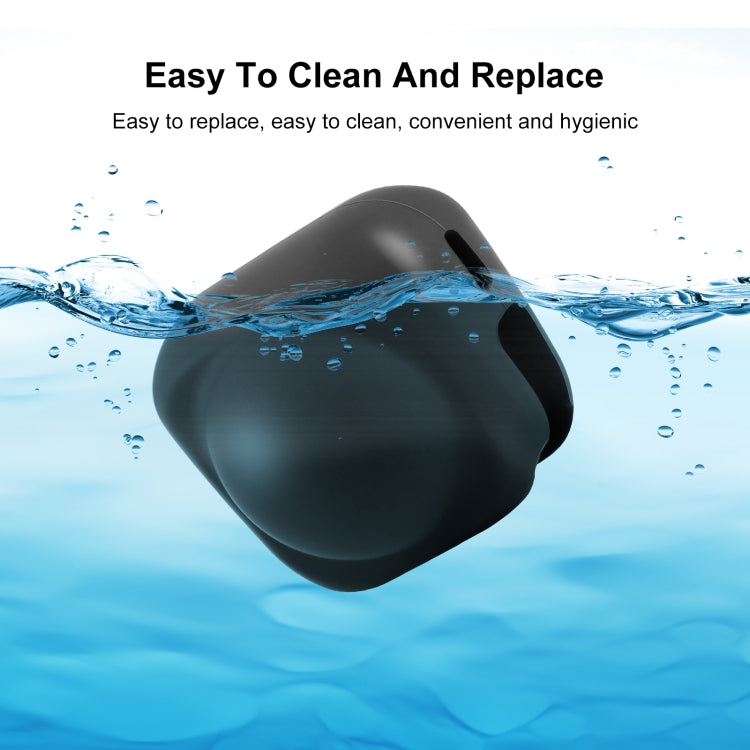 For Insta360 X4 / X5 PULUZ Silicone Protective Lens Cover (Black)