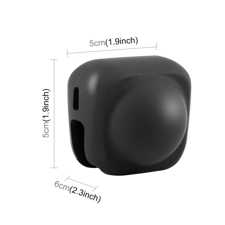 For Insta360 X4 / X5 PULUZ Silicone Protective Lens Cover (Black)