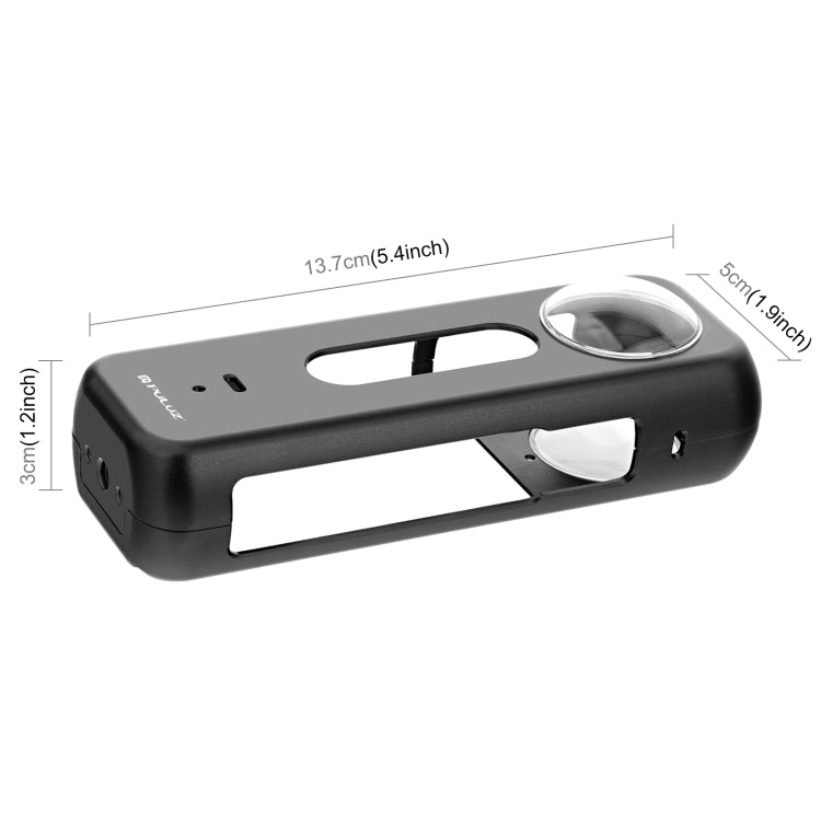For Insta360 X4 PULUZ Metal Protective Cage Rig Housing Frame with Lens Protector (Black) - free shipping - PMC Jewellery - Order now!