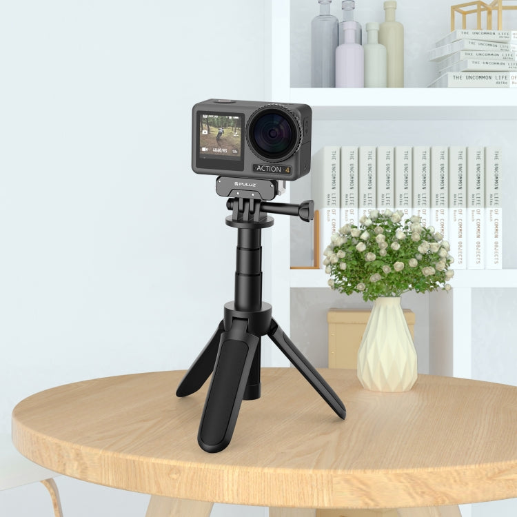 For DJI Osmo Action 5 Pro / 4 / 3 PULUZ Magnetic Quick Release Metal Base (Black) - Mount & Holder by PULUZ | Online Shopping South Africa | PMC Jewellery | Buy Now Pay Later Mobicred