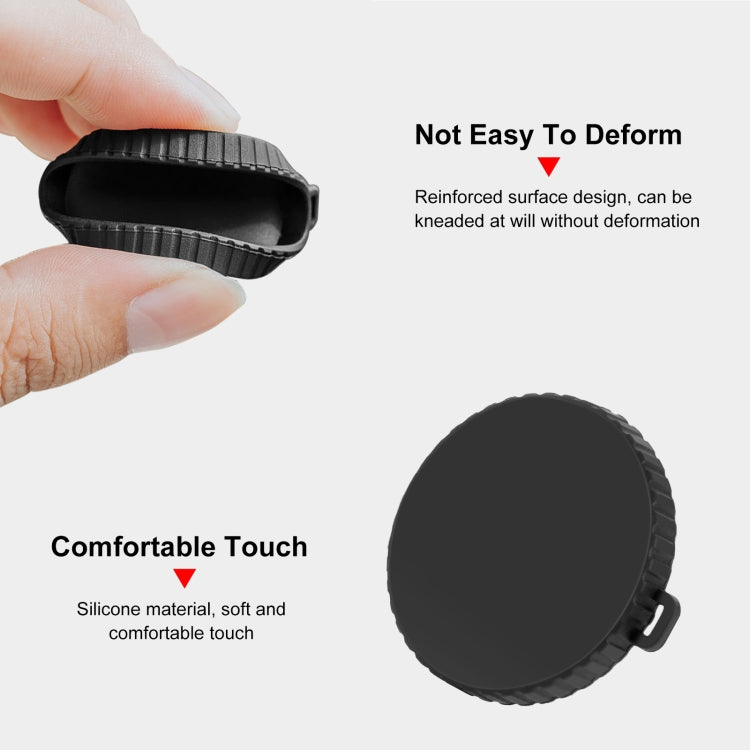 For DJI Osmo Action 5 Pro / 4 / 3 PULUZ Silicone Lens Cap (Black) - Other by PULUZ | Online Shopping South Africa | PMC Jewellery | Buy Now Pay Later Mobicred