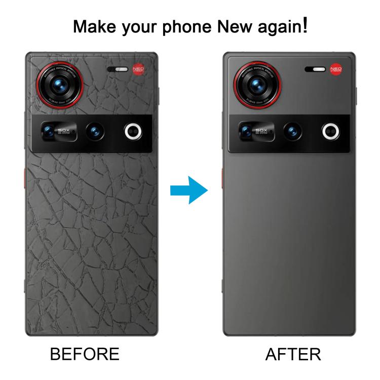 For ZTE nubia Z70 Ultra NX733J NX736J Glass Battery Back Cover with Camera Lens Cover(Black)