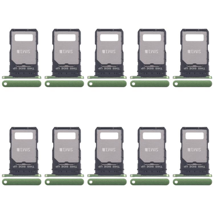 For Motorola Edge 50 Fusion 10pcs Original SIM + SIM Card Tray (Green)