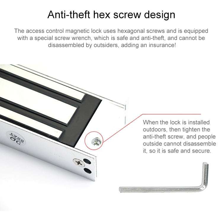 YH-280D Double Door Magnetic Lock (280kg) - free shipping - PMC Jewellery - Order now!