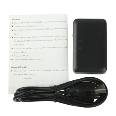 Mini Bluetooth Music Receiver for iPhone 4 & 4S / 3GS / 3G / iPad 3 / iPad 2 / Other Bluetooth Phones & PC, Size: 60 x 36 x 15mm (Black) - Bluetooth Dongle by PMC Jewellery | Online Shopping South Africa | PMC Jewellery | Buy Now Pay Later Mobicred