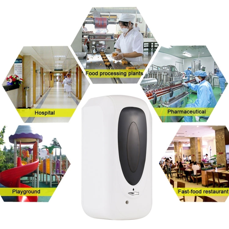 F1304 1000ML Touchless Automatic Infrared Sensor Liquid Soap Sanitizer Dispenser(White) - Disinfector by PMC TechLife | Online Shopping South Africa | PMC TechLife | Buy Now Pay Later Mobicred