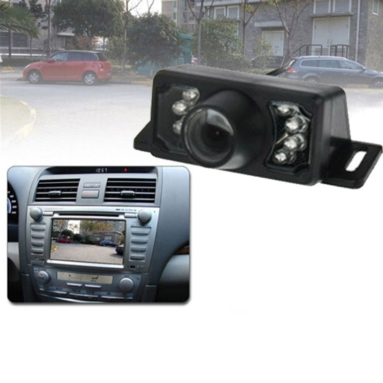 7 LED IR Infrared Water-resistant Night Vision Wired Short Lens DVD Rear View, With Scaleplate , Support Installed in Car DVD Navigator or Car Monitor , Wide Viewing Angle: 140 degree (YX002)(Black)