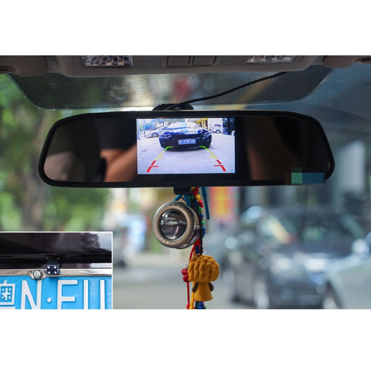 4.3 inch 480*272 Rear View TFT-LCD Color Car Monitor, Support Reverse Automatic Screen Function(Black)