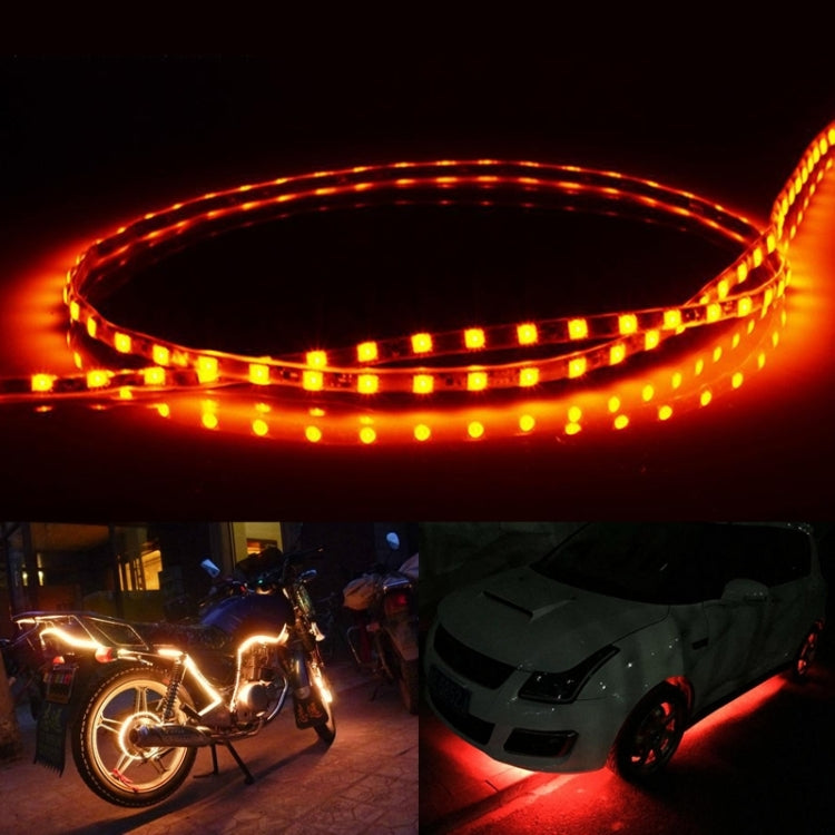 5 PCS Normally-on Style 45 LED 3528 SMD Water-resistant Flexible Car Strip Light for Car Decoration, DC 12V, Length: 45cm