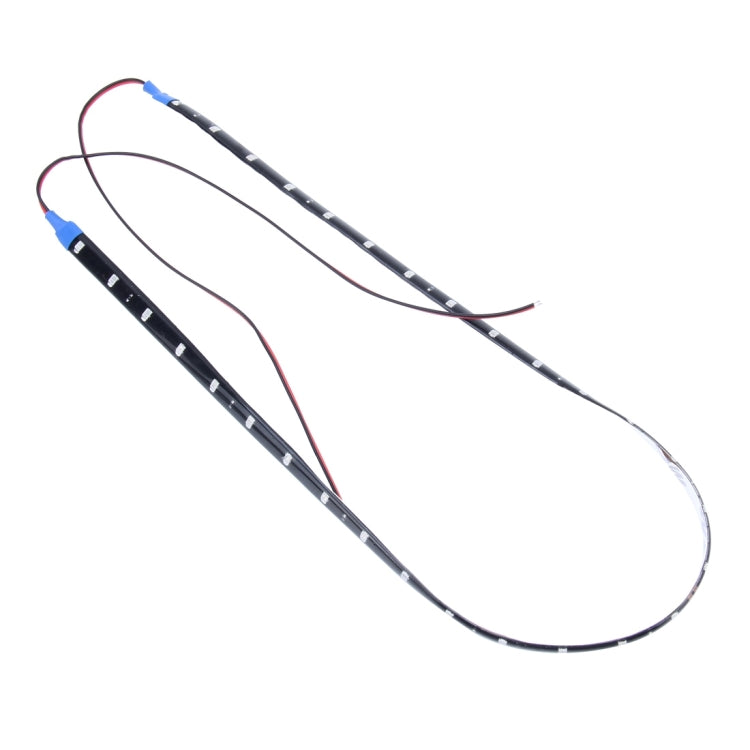 10 PCS 60cm 30 LED Water-resistant Flexible Car Strip Light, DC 12V(Blue Light)