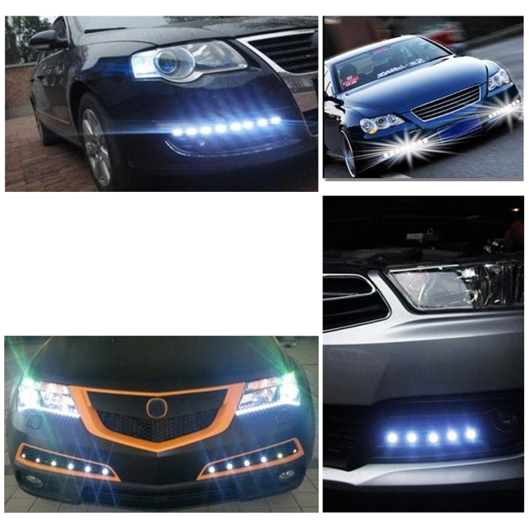 2 PCS 3W Water-resistant Eagle Eye light LED Light for Vehicles, Cable Length: 60cm(Pink Light)