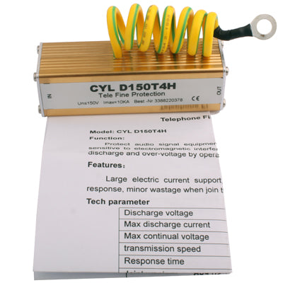 Sensitive Telecom Telephone Audio Signal Device Surge Protector Arrester - Video Balun by PMC Jewellery | Online Shopping South Africa | PMC Jewellery | Buy Now Pay Later Mobicred