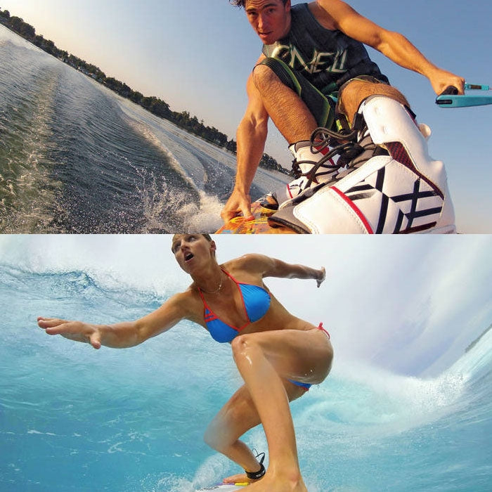 TMC 10 Items Board Mount Surf Snowboard Wakeboard Set for GoPro, Insta360, DJI and Other Action Cameras(Green) - by TMC | Online Shopping South Africa | PMC Jewellery | Buy Now Pay Later Mobicred