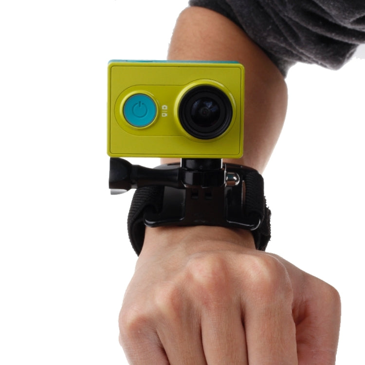 GP110 Arm Belt / Wrist Strap + Connecter Mount for GoPro, Insta360, DJI and Other Action Cameras(Black) - Wrist Strap by PMC Jewellery | Online Shopping South Africa | PMC Jewellery | Buy Now Pay Later Mobicred