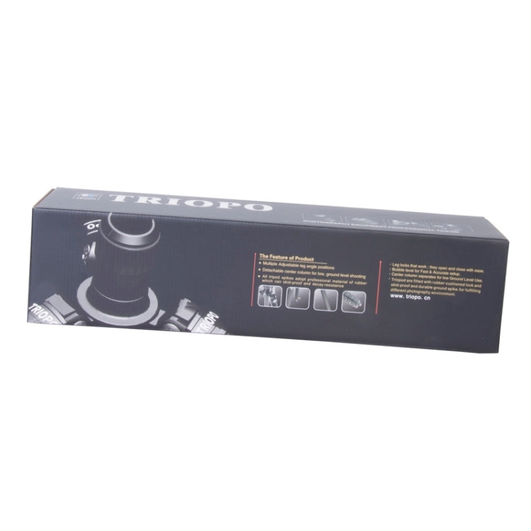 Triopo MT-2804C Adjustable Portable Aluminum Tripod with NB-2S Ball Head for Canon Nikon Sony DSLR Camera(Black) - free shipping - PMC Jewellery - Order now!